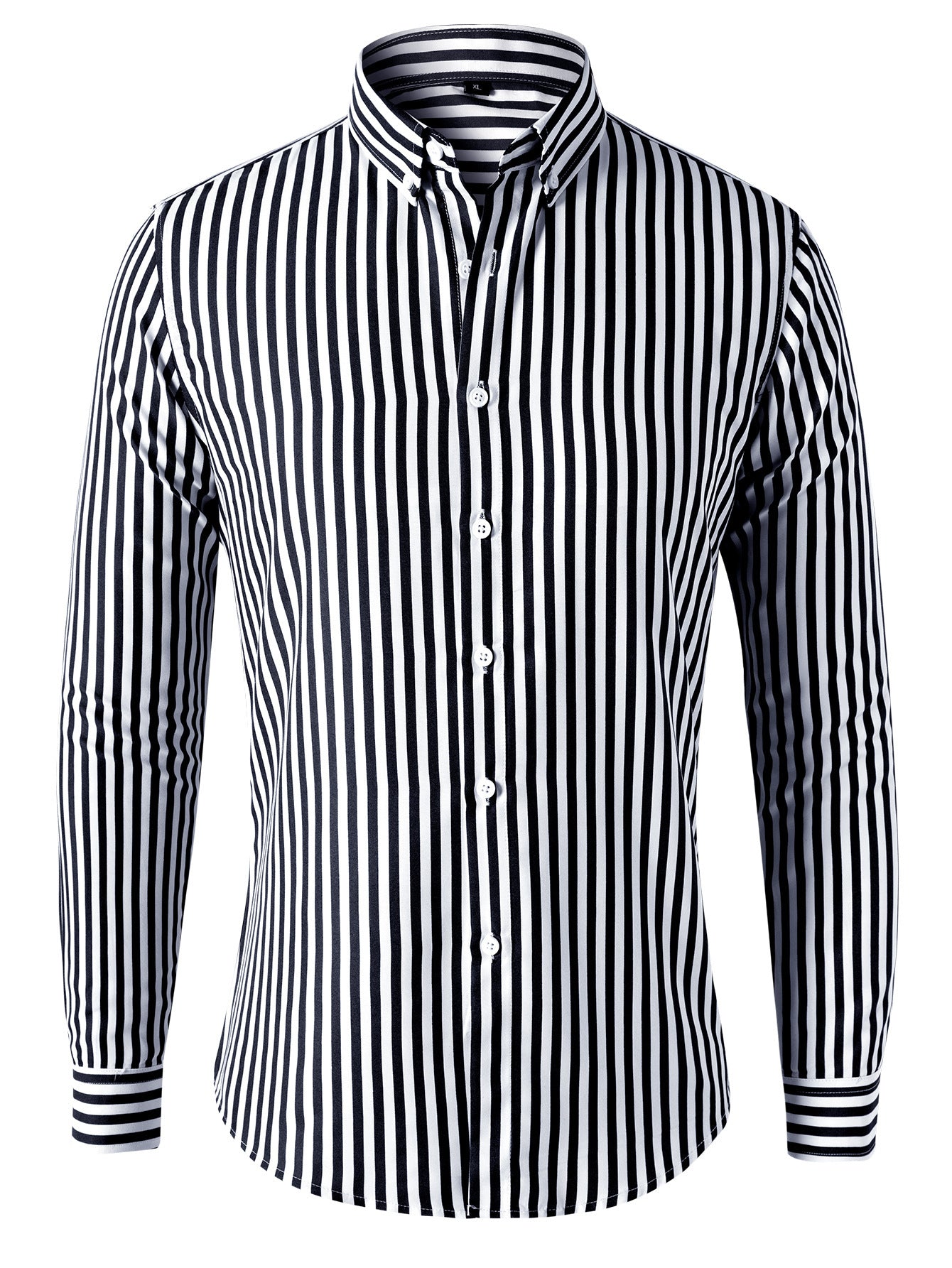 Image of Men's Striped Long Sleeve Shirt