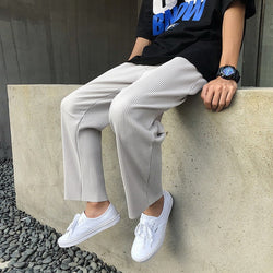 Image of Mens Loose Pleated Pants