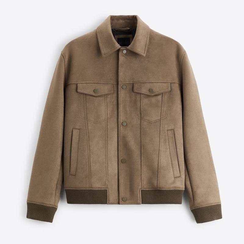 Suede Velvet Jacket Coat