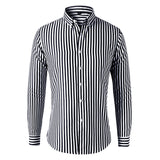 Men's Striped Long Sleeve Shirt