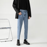 Men's Loose Straight Cropped Pants