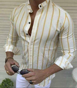 Image of LAPEL -Cardigan long sleeve casual shirt