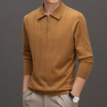 Striped Color Collision Design Bottoming Shirt, Menswear, CERPELO