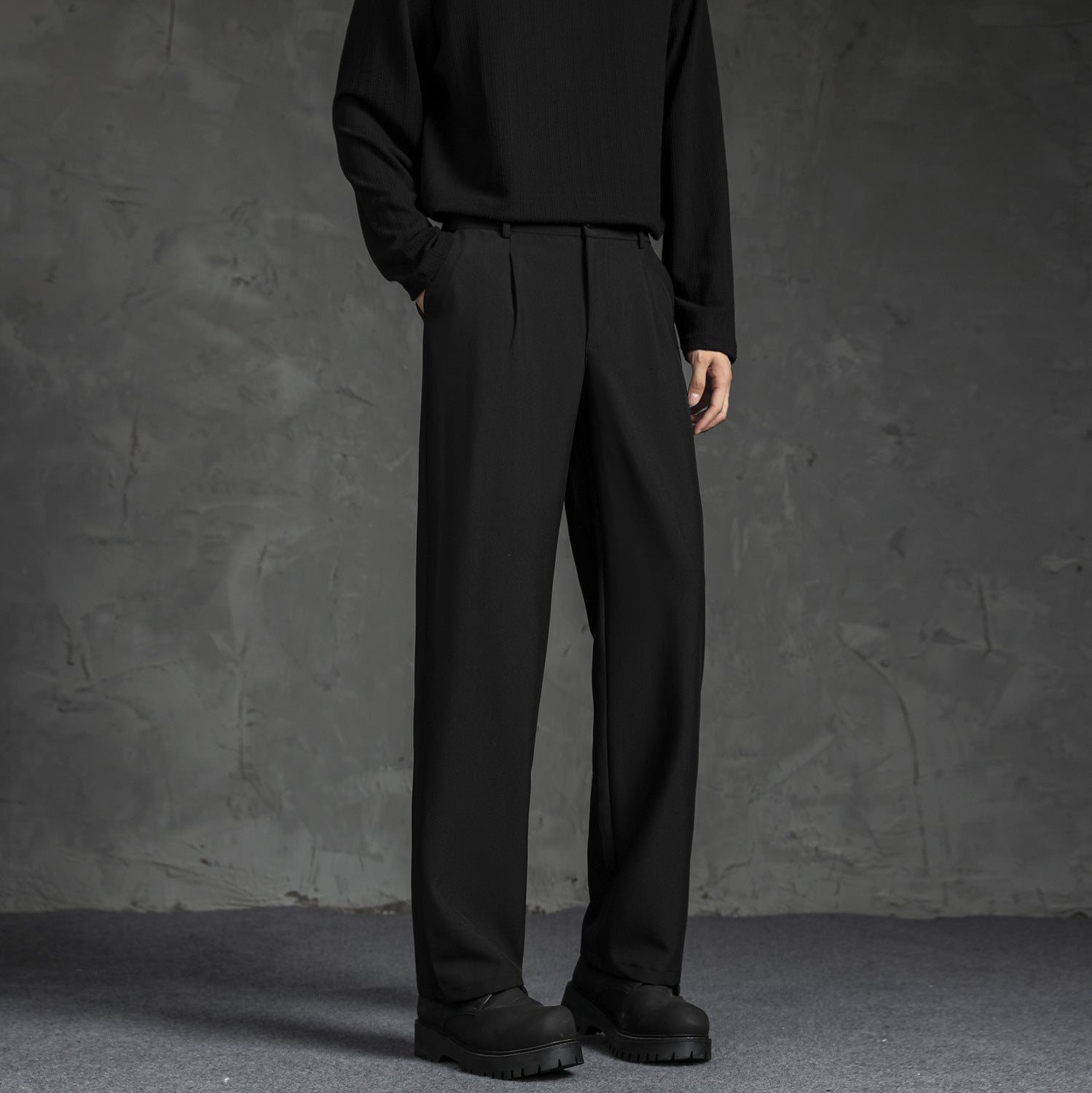 DARK LAPEL PANTS - CERPELO