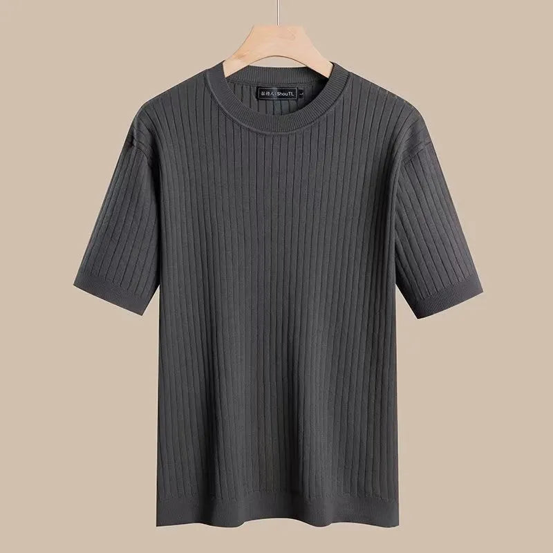 Image of SAFIRE - Knitted Half Sleeve Top, Menswear, CERPELO