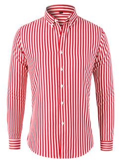 Image of Men's Striped Long Sleeve Shirt