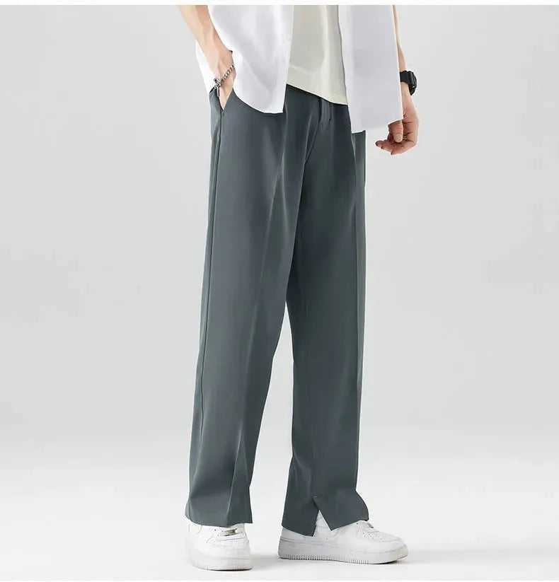 Men's Ice Silk Cool Casual Draping Suit Pants, Menswear, Uncategorized, CERPELO