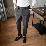 Slim-fit Thickened Wool Casual Old Money Pants - CERPELO