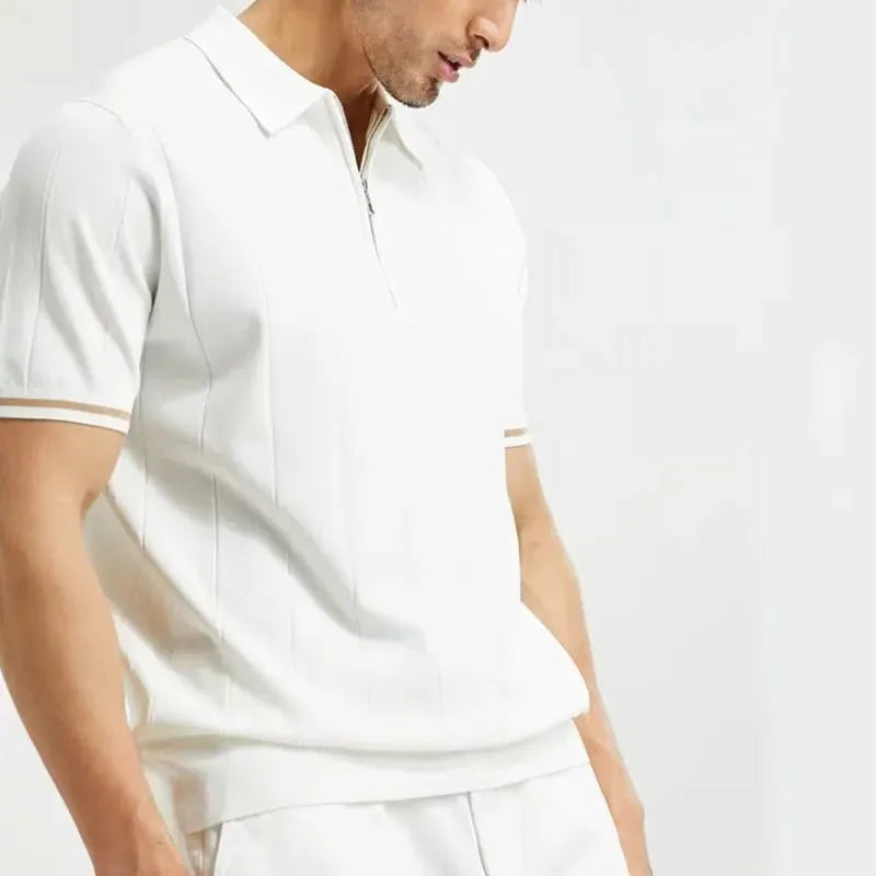 short-sleeved polo shirt