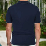 Short-sleeved Polo Old Money Men's Clothing, Menswear, CERPELO