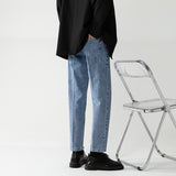 Men's Loose Straight Cropped Pants