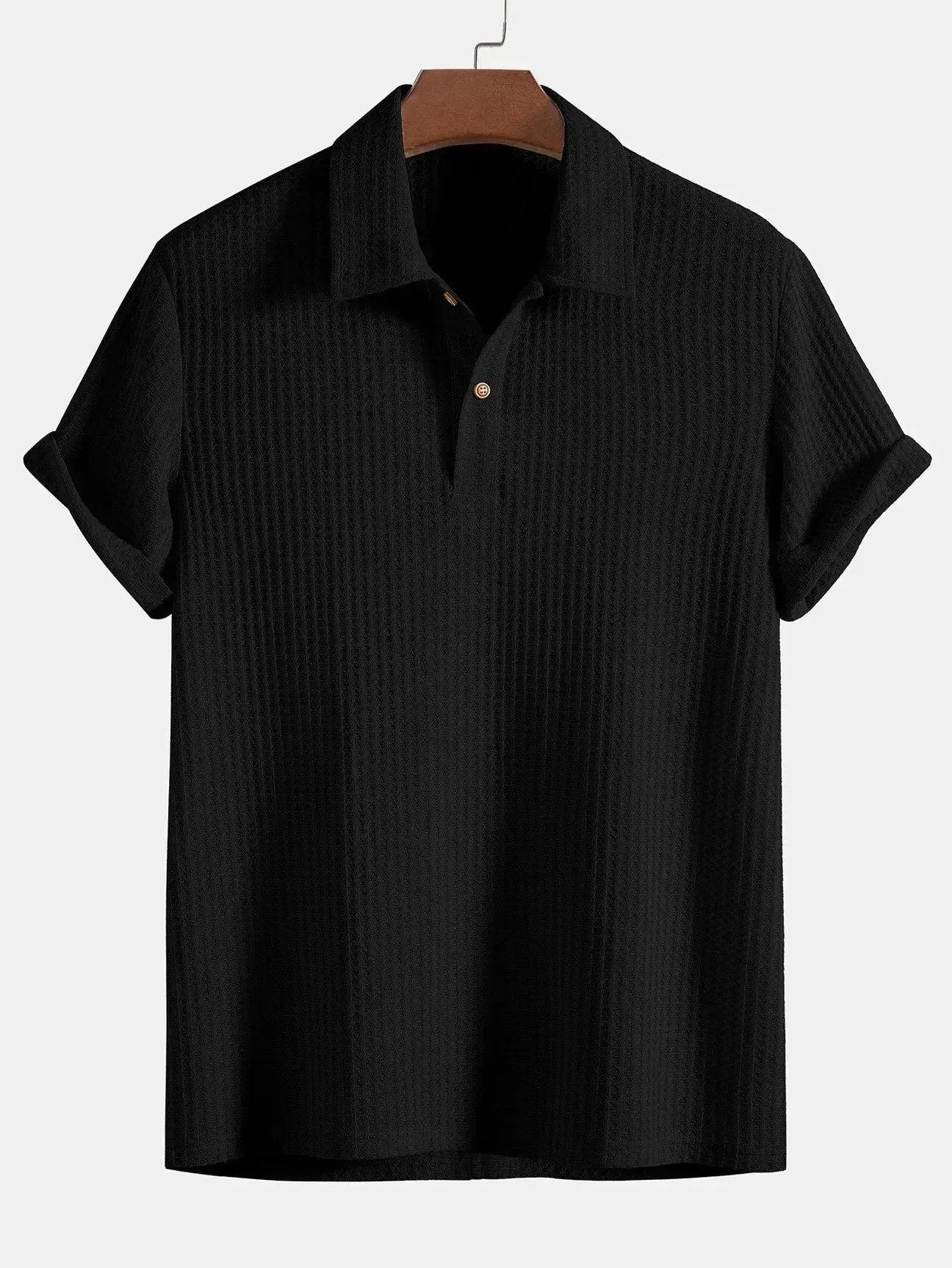 Men's Casual Loose Short Sleeves Shirt - Cerpelo