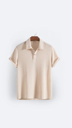 Image of CAPRI | Men's Casual Old Money Loose Short Sleeves T-Shirt - CERPELO