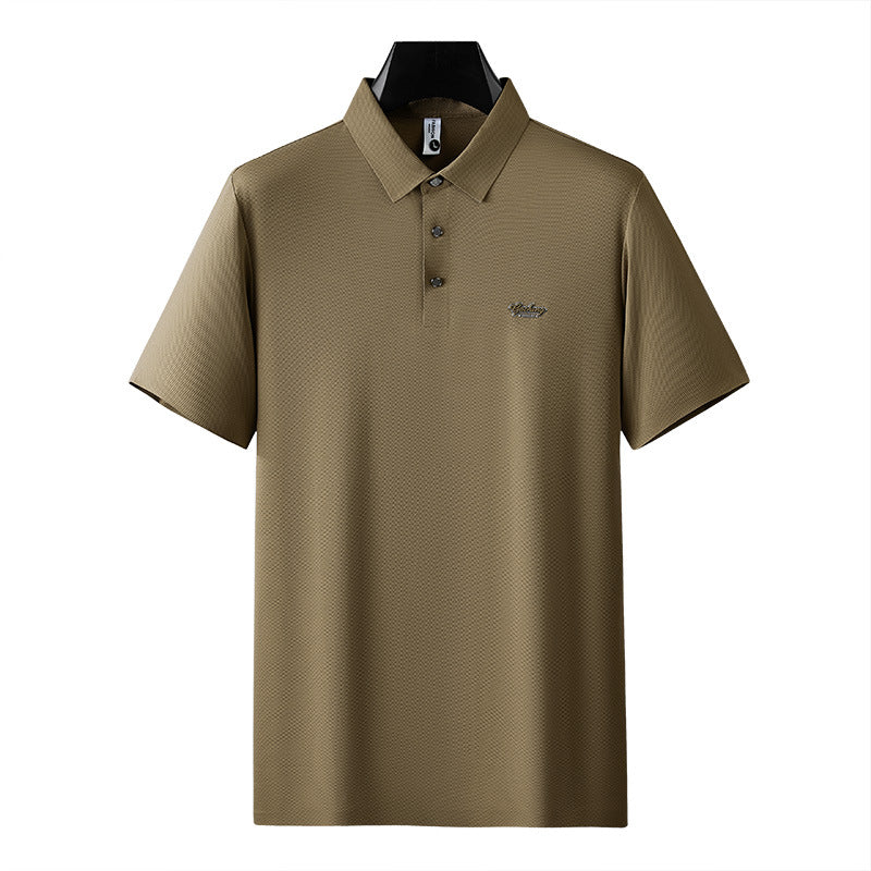 Polo Shirt Men's Ice Silk Drape