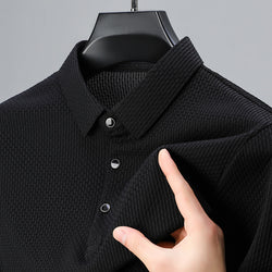 Collection of Elenzal Men's Short-Sleeved Polo Shirt - Stylish Comfort in a gallery layout