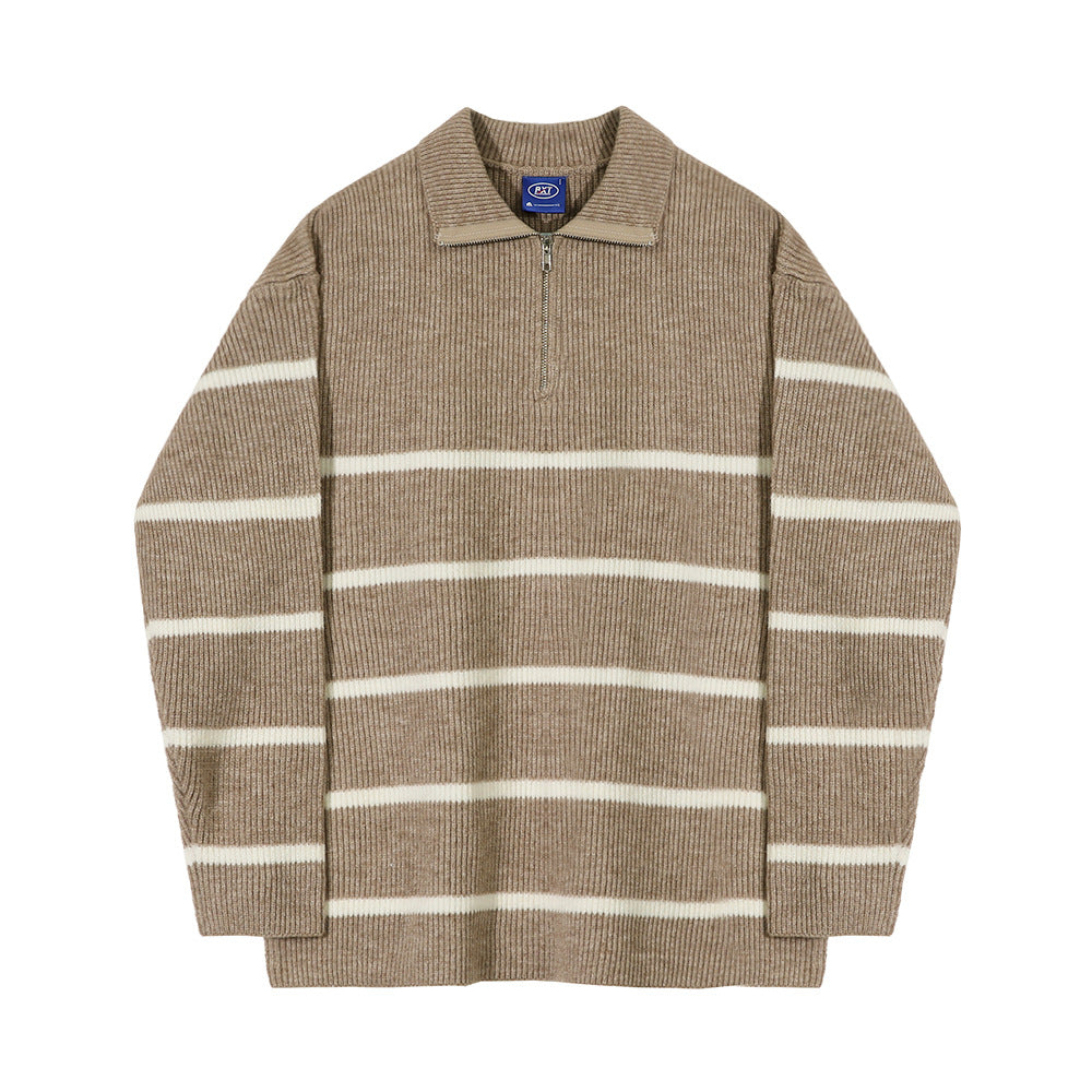 Lapel Sweater Men's - Old Money Style