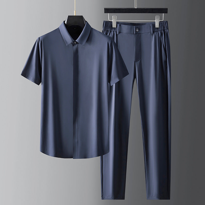 GIANO - Men's Short-sleeve Shirt Suit