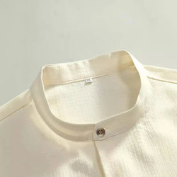 Image of Men's Fashion Casual Stand Collar Short Sleeve Shirt, Menswear, Uncategorized, CERPELO