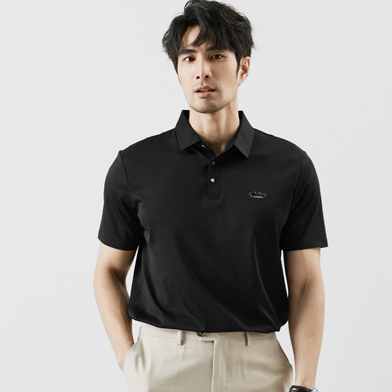 Polo Shirt Men's Ice Silk Drape