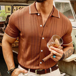 Short-sleeved Polo Old Money Men's Clothing, Menswear, CERPELO