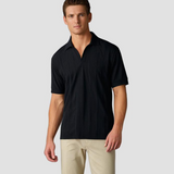 MAURIZO ™ | Men's Old Money Short-Sleeve Ribbed Polo T-Shirt