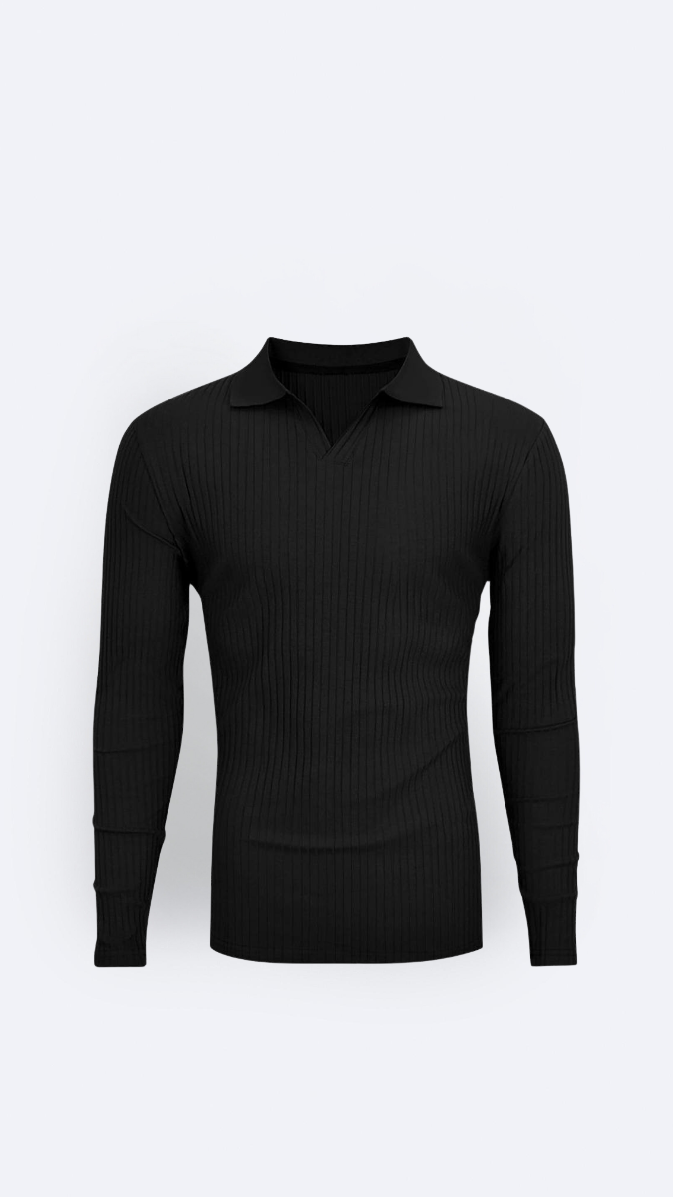 Image of LAPEL | Old Money Slim Knit Polo Shirt - CERPELO