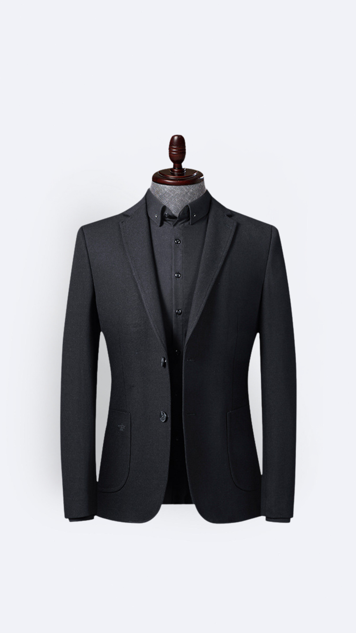 Image of KASMI FULL BLACK CASUAL SUIT CERPELO