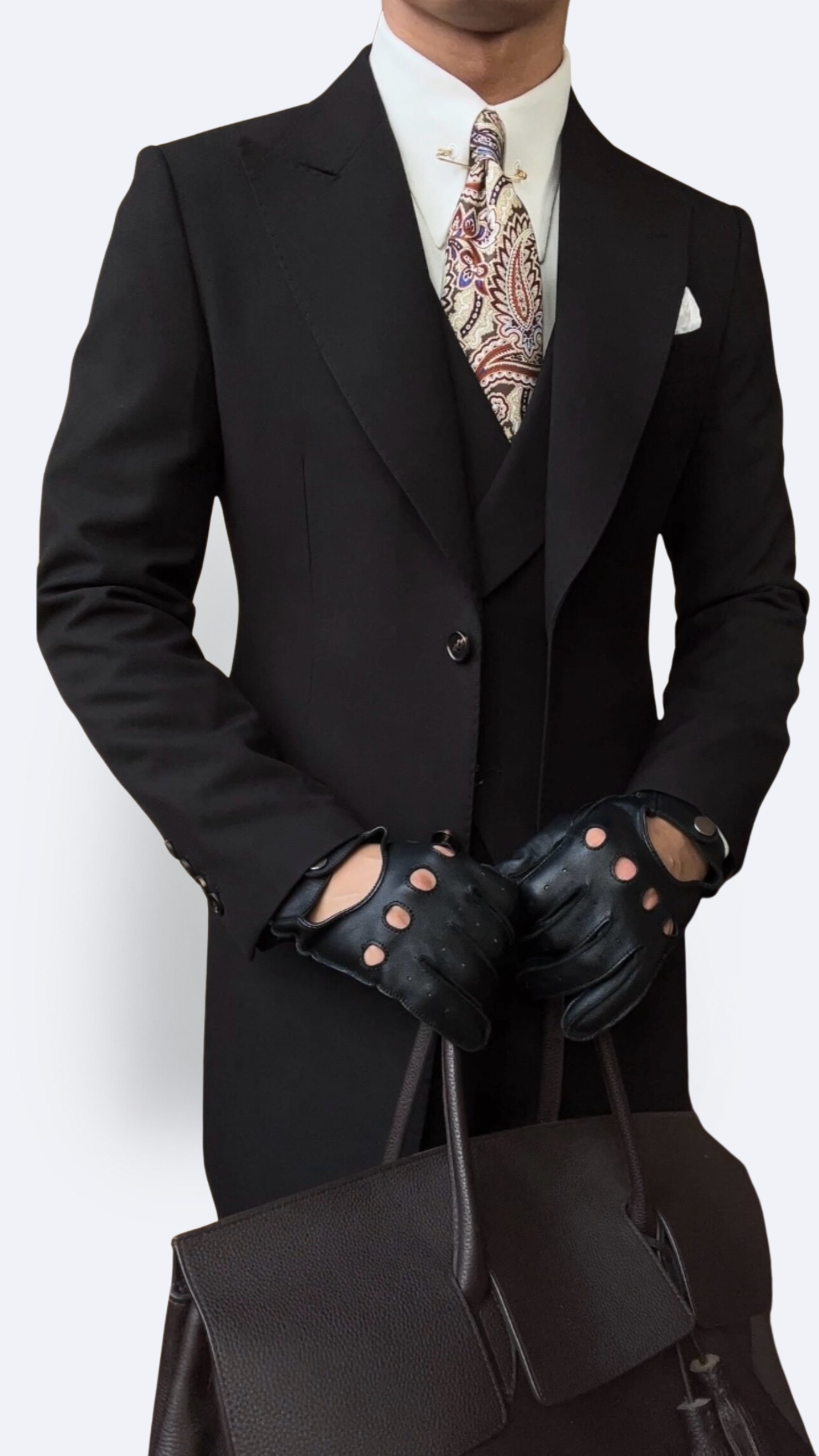 Image of Black Milano Suit - Over Jacket CERPELO