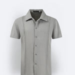 Men's Linen Shirt - Casual Short-Sleeved