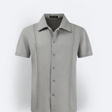 Men's Linen Shirt - Casual Short-Sleeved
