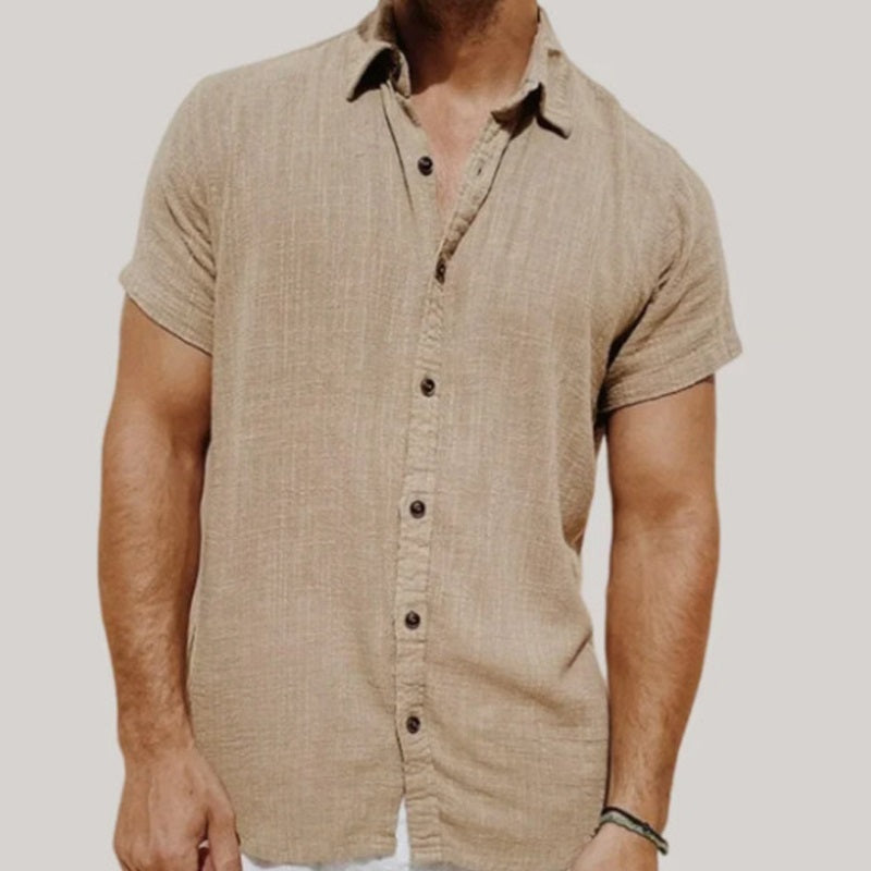 Image of DEMIRE - Men's Short-sleeved Shirt - CERPELO
