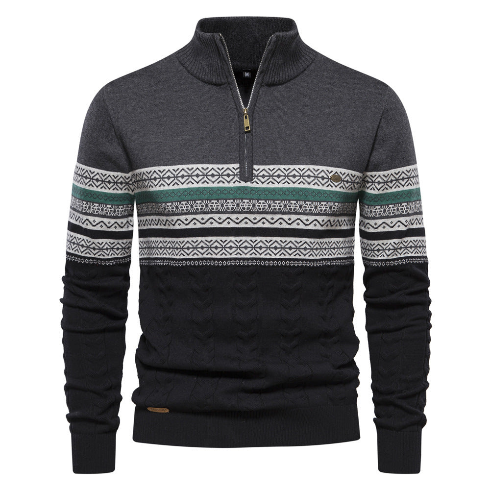 Men's  Half Zipper Sweater