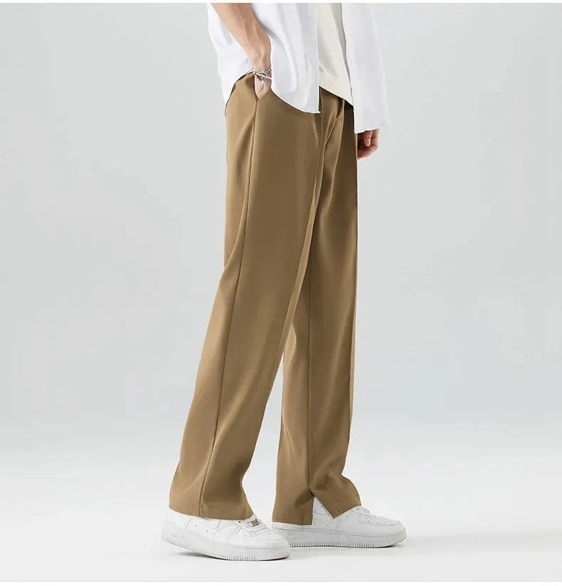 Image of Men's Ice Silk Cool Casual Draping Suit Pants, Menswear, Uncategorized, CERPELO