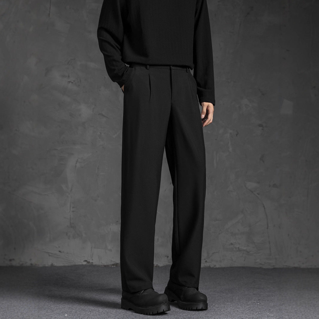 DARK LAPEL PANTS - CERPELO