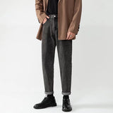 Men's Loose Straight Cropped Pants