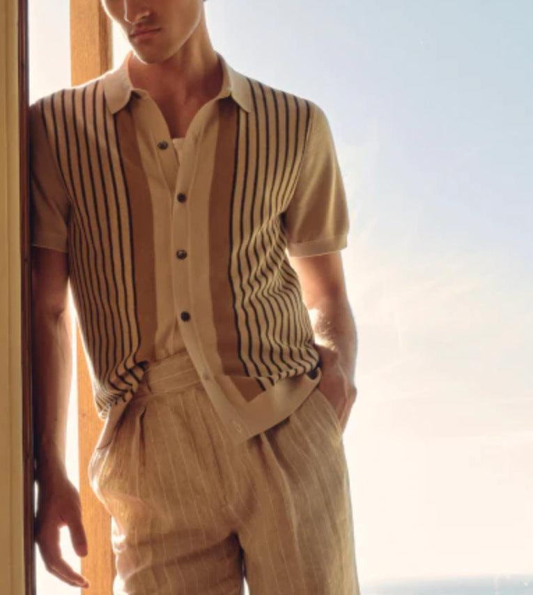 Image of AMIRE Knitted Polo Shirt