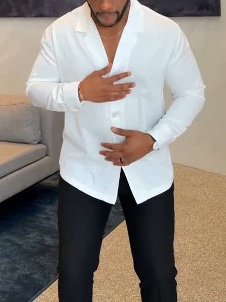 Lapel Button-down Shirt