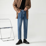 Men's Loose Straight Cropped Pants