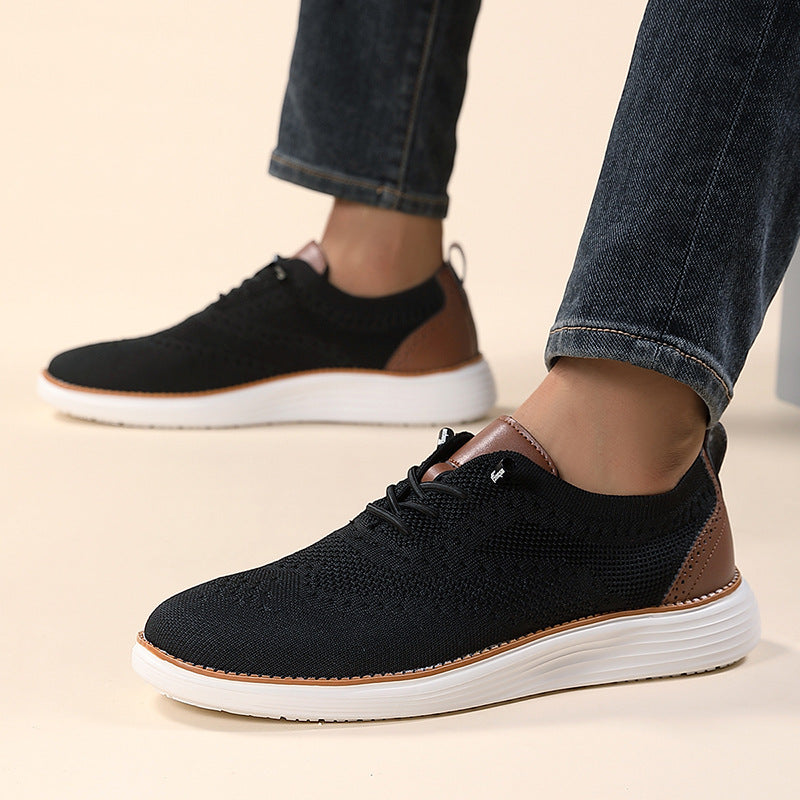 Casual Men's Breathable Flyknit Shoes - CERPELO