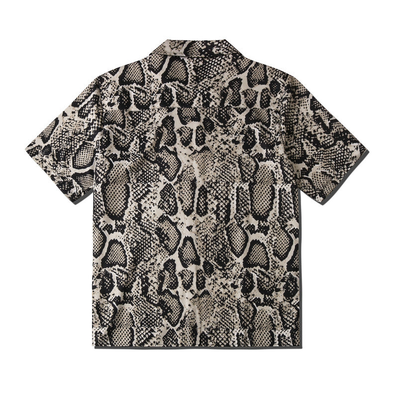 Collection of Leopard  Short Sleeve Shirt, Menswear, CERPELO in a gallery layout