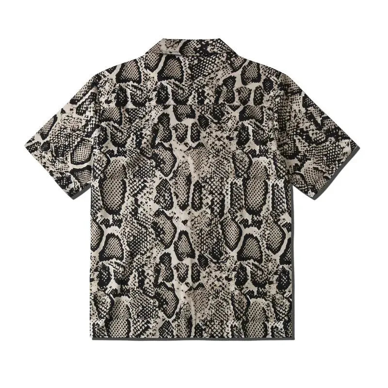 Leopard  Short Sleeve Shirt, Menswear, CERPELO