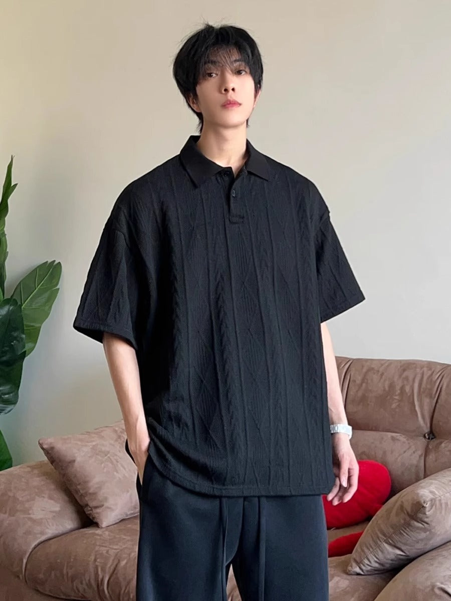 Image of Jacquard knit - Polo Shirt - CERPELO
