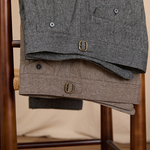 COFFEE WOOL CASUAL PANTS - CERPELO