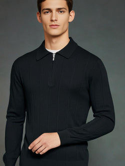 Image of Striped Color Collision Design Bottoming Shirt