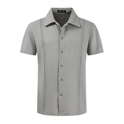 Image of CAPRI | Men's Linen Shirt Casual Short Sleeved, Menswear, Uncategorized, CERPELO