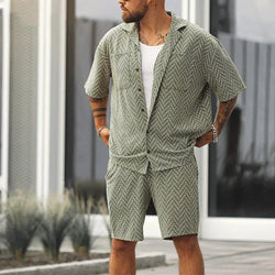 Image of Casual Men's Summer Top + Bottom, Menswear, CERPELO