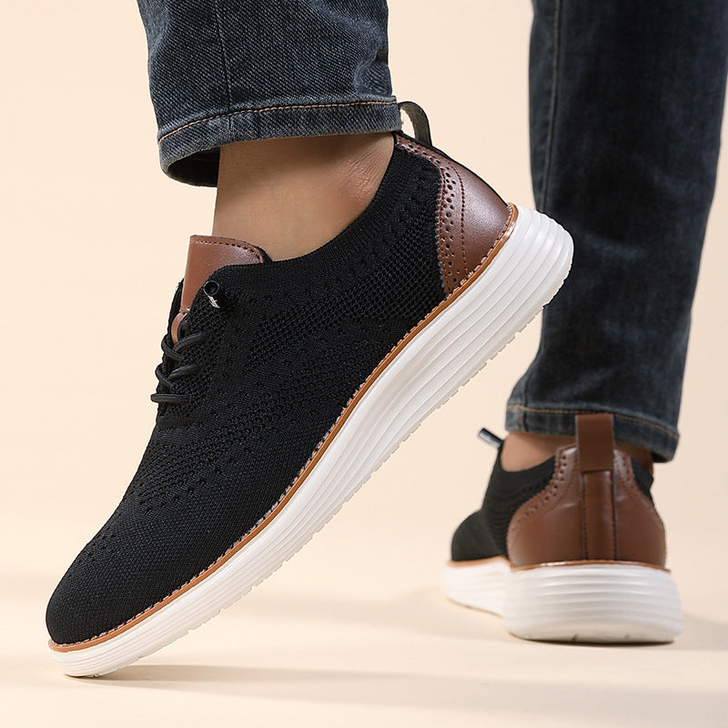 Casual Men's Breathable Flyknit Shoes - CERPELO