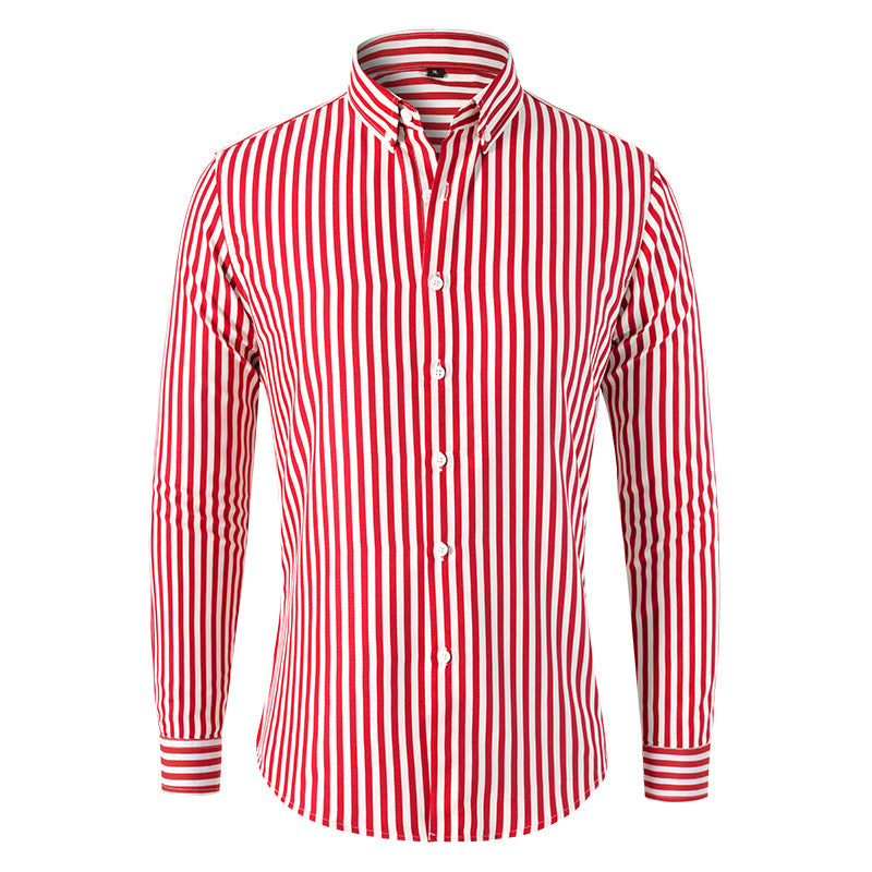 Men's Striped Long Sleeve Shirt