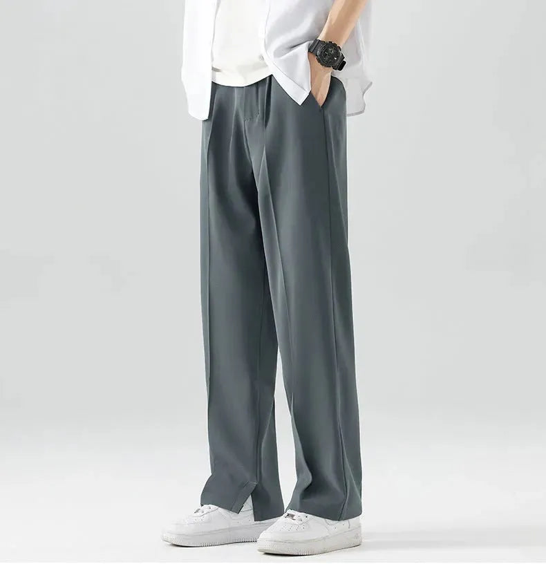 Men's Ice Silk Cool Suit Pants - Lightweight Comfort