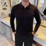 Men's Old Money Lapel Sweater - Stylish Winter Pullover